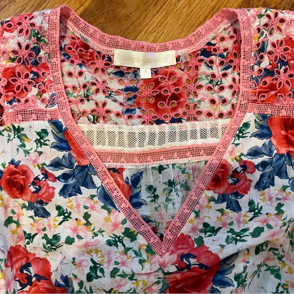 LoveShackFancy Rena Mini Dress in Rush of Red, size small - Picture 9 of 13